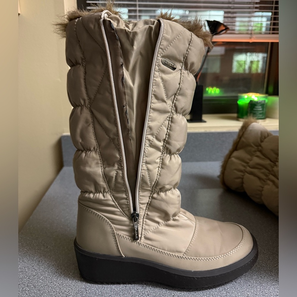 Pajar Women's Beige Quilted Winter Boots - Picture 6 of 6